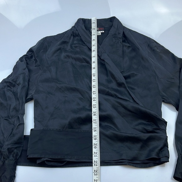 Saint Romei 100% Pure Silk Wrap Blouse N178-14 - Picture 5 of 8